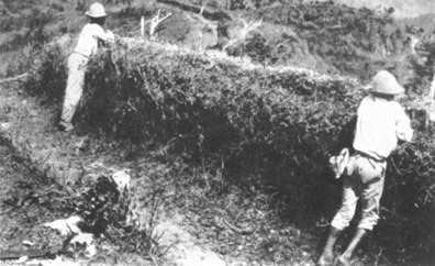 trincheras espa&ntilde;olas en el Asomante