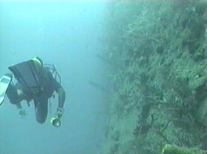 Recorriendo el costado del Col&oacute;n. Fotograma obtenido de Teodoro Rubio Casta&ntilde;o