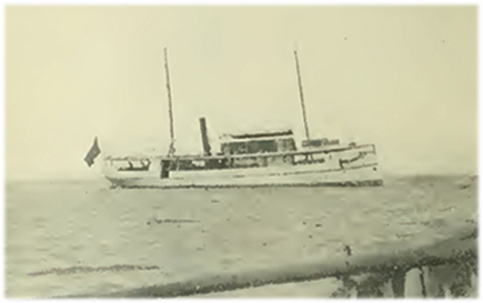 Cañonera Otálora, en la laguna de Bay