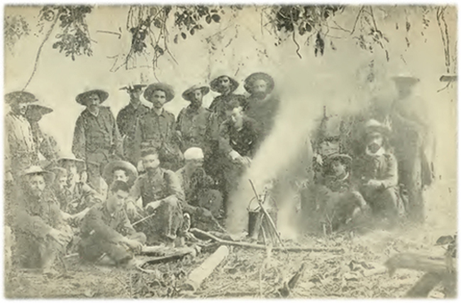 Miembros de la Guerrilla de San Miguel.